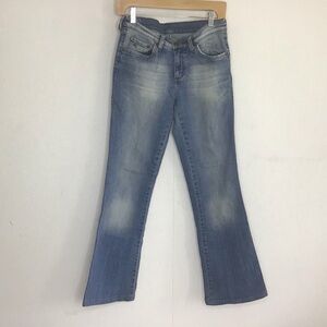 Mavi Molly MidRise Flare Jeans . Five pocket logo, patch medium wash. 28/34  (6)
